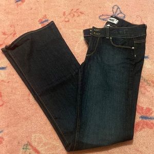 Paige Flare Jeans— dark wash